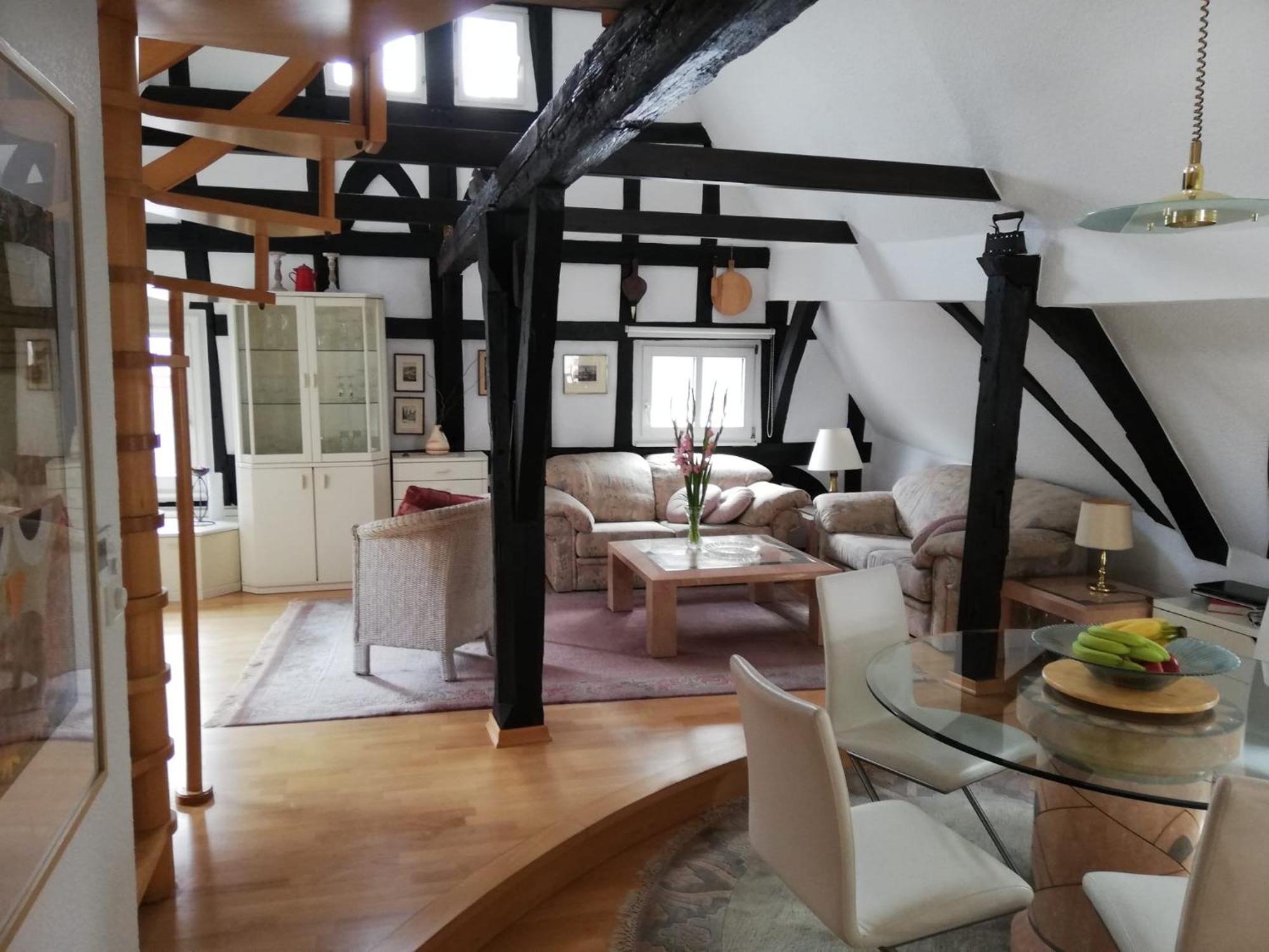 Neu - Penthouse im historischen Fachwerkhaus mit grosser Dachterrasse an zentralster Lage Boppard Exterior foto
